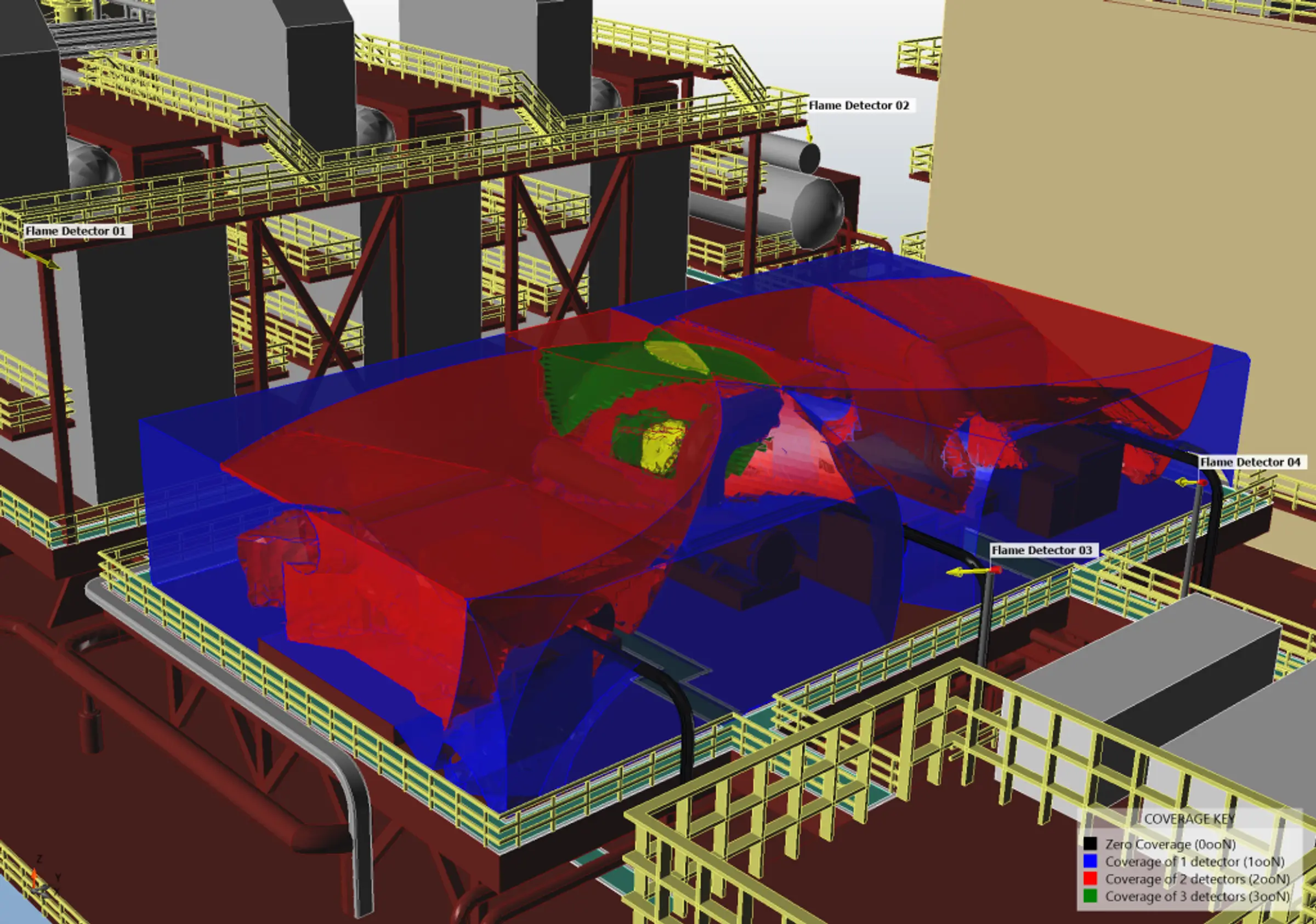 Volumetric mapping example displaying coverage